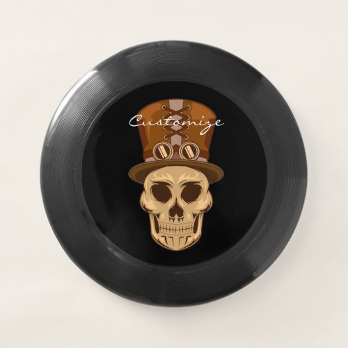 Steampunk Skull in Top Hat Gas Mask Thunder_Cove  Wham_O Frisbee