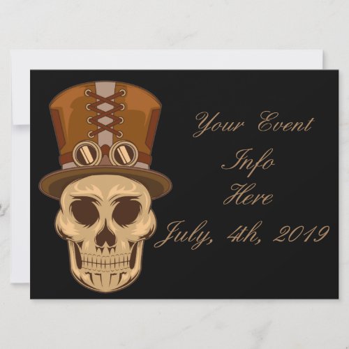 Steampunk Skull in Top Hat Thunder_Cove