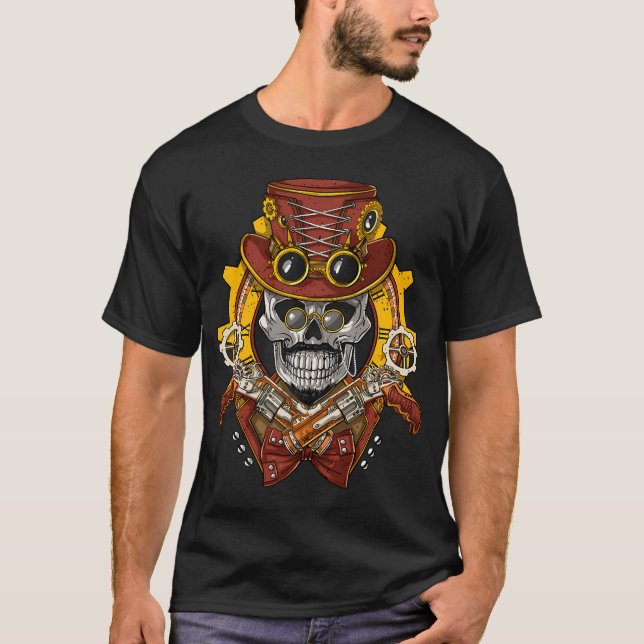 Steampunk Skull T-Shirt (Front)