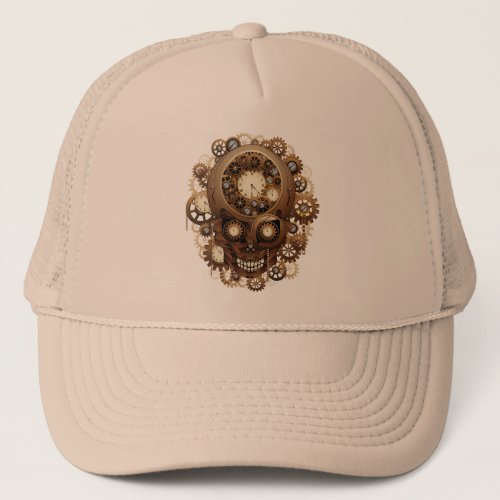 Steampunk Skull Vintage Style Trucker Hat