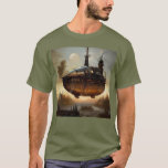 Steampunk Sky Ship T-shirt at Zazzle