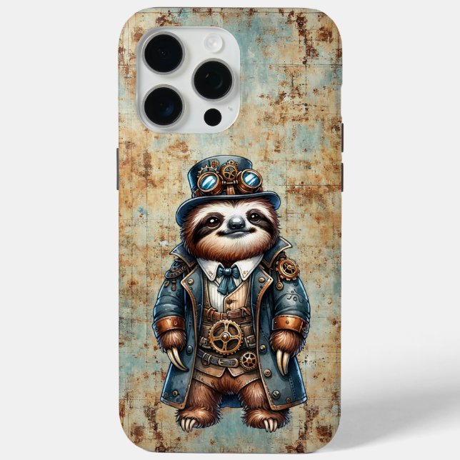 Steampunk Sloth iPhone / iPad case (Back)