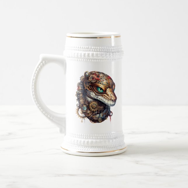 Steampunk Snake Beer Stein (Left)
