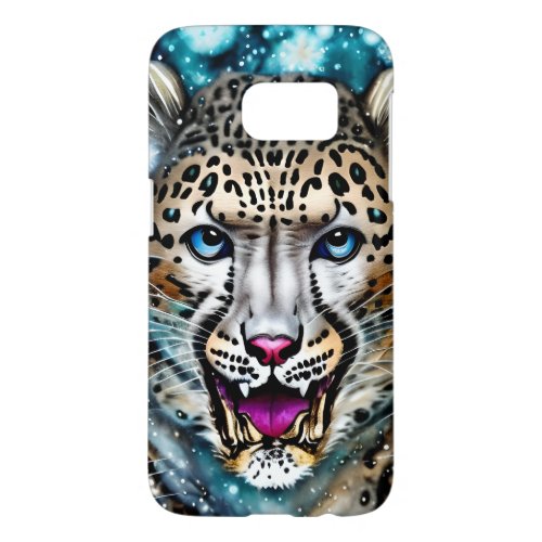 Steampunk Snow Leopard   Samsung Galaxy S7 Case