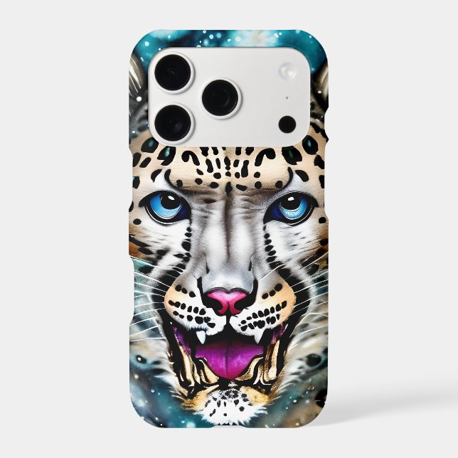 Steampunk Snow Leopard   Iphone Case (Back)