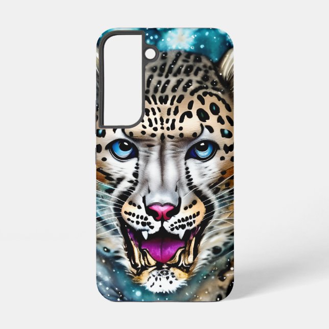 Steampunk Snow Leopard   Samsung Galaxy Case (Back)
