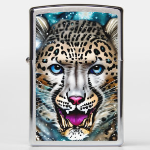 Steampunk Snow Leopard Zippo Lighter