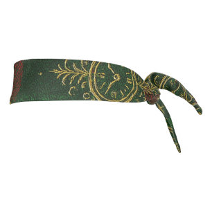 Steampunk Snowflake Red and Green Tartan Tie Headband