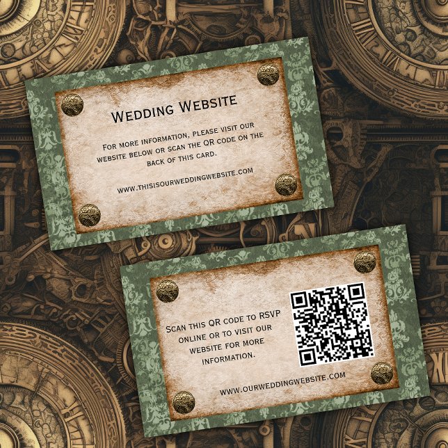 Steampunk Soirée: Victorian Elegance Website  Enclosure Card (Creator Uploaded)
