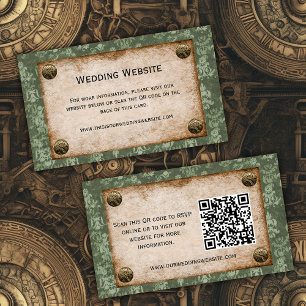 Steampunk Soirée: Victorian Elegance Website  Enclosure Card