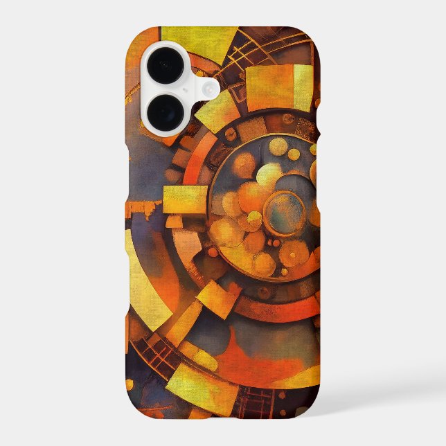 Steampunk Solar Mechanism Abstract iPhone Case (Back)