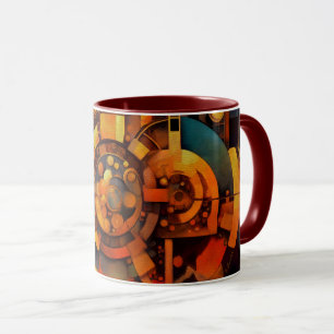 Steampunk Solar Mechanism Abstract Mug