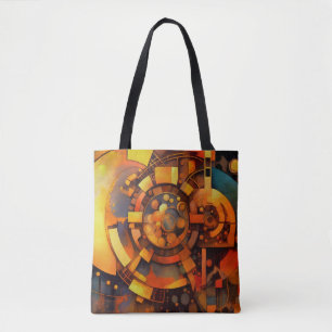 Steampunk Solar Mechanism Abstract Tote Bag