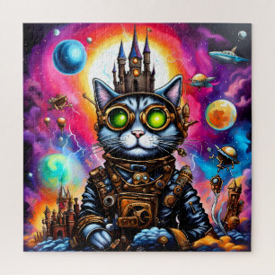 Steampunk Space Cat I Jigsaw Puzzle
