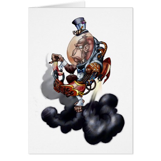 Steampunk Space Chimp Cards (Front)