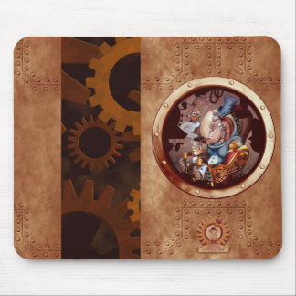 Steampunk Space Chimp Mouse Pad