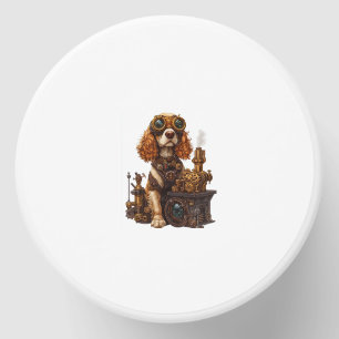 Steampunk Spaniel � Victorian Dog Inventor Mini Candle Favors