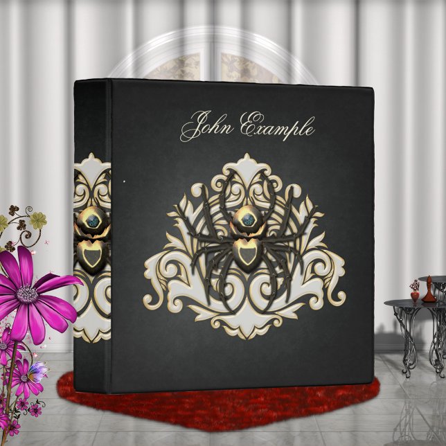 steampunk spider 3 ring binder (Steampunk spider)