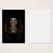 Steampunk Spider, black background (Front & Back)