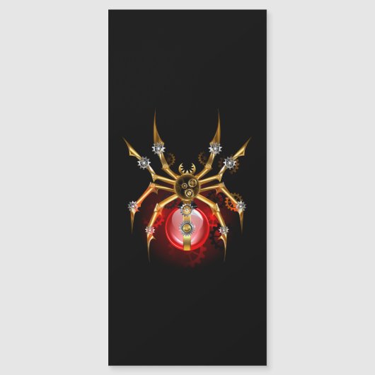 Steampunk spider on black (Front)