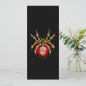 Steampunk spider on black (Standing Front)