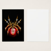 Steampunk spider on black (Front & Back)