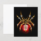 Steampunk spider on black (Front/Back)