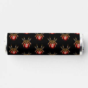 Steampunk spider on black breath savers® mints