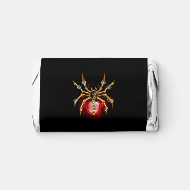 Steampunk spider on black hershey's miniatures (Front)