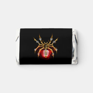 Steampunk spider on black hershey's miniatures