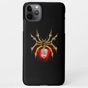 Steampunk spider on black iPhone 11Pro max case
