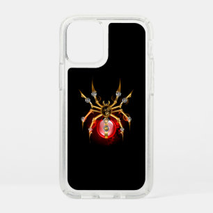 Steampunk spider on black speck iPhone 12 mini case