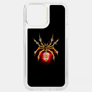 Steampunk spider on black speck iPhone 12 pro max case