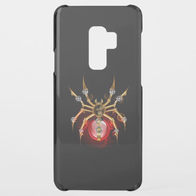 Steampunk spider on black uncommon samsung galaxy case (Back)