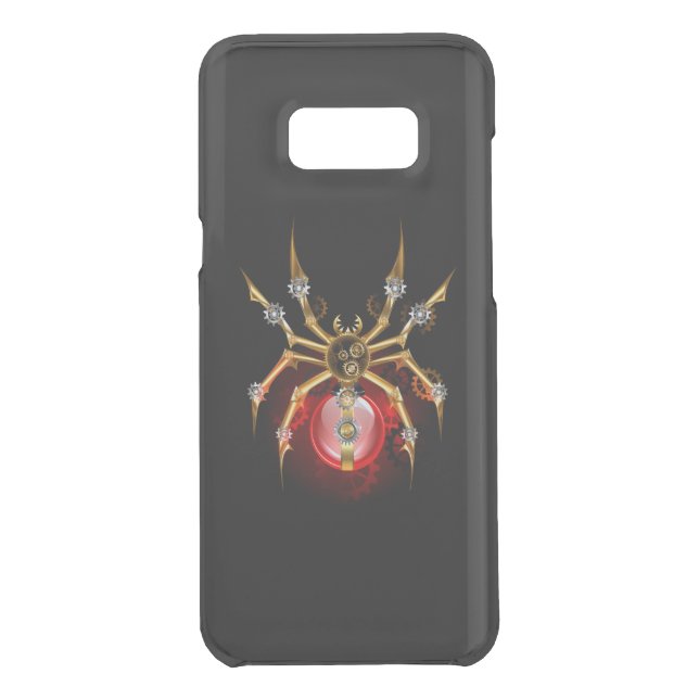 Steampunk spider on black uncommon samsung galaxy case (Back)