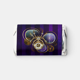 Steampunk Spider on Purple Background Hershey's Miniatures