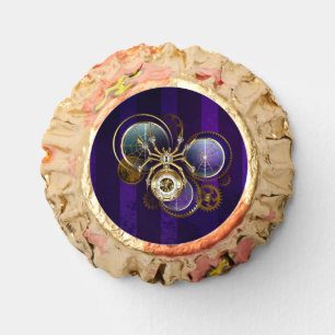 Steampunk Spider on Purple Background Reese's Peanut Butter Cups