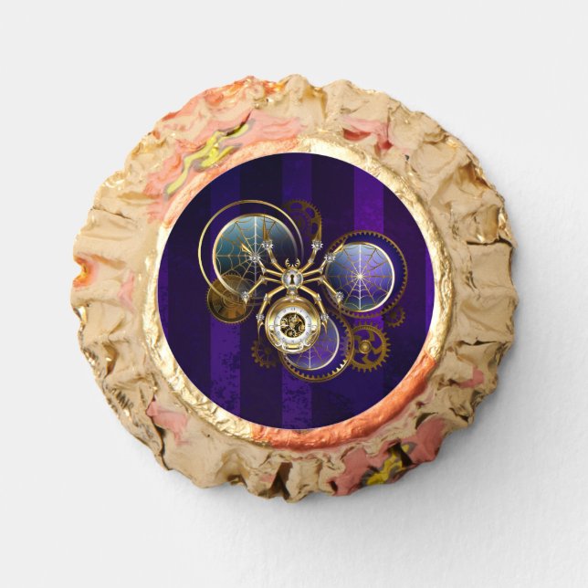 Steampunk Spider on Purple Background Reese's Peanut Butter Cups (Front)