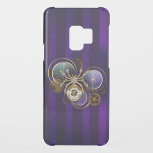Steampunk Spider on Purple Background Uncommon Samsung Galaxy S9 Case