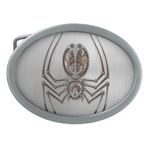 Steampunk Spider with Stainless Steel Effect Belt Buckle
