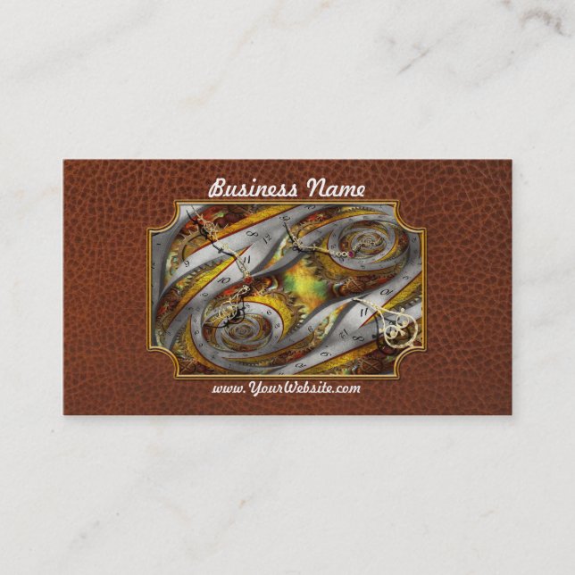 Steampunk - Spiral - Space time continuum Business Card (Front)