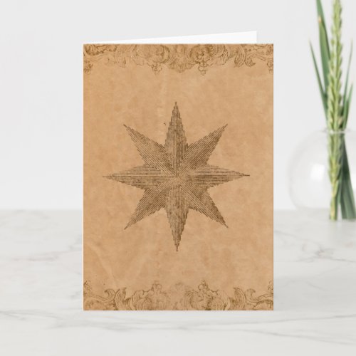 Steampunk Star Holiday Card