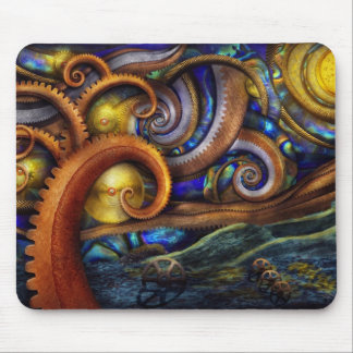 Steampunk - Starry night Mouse Pad