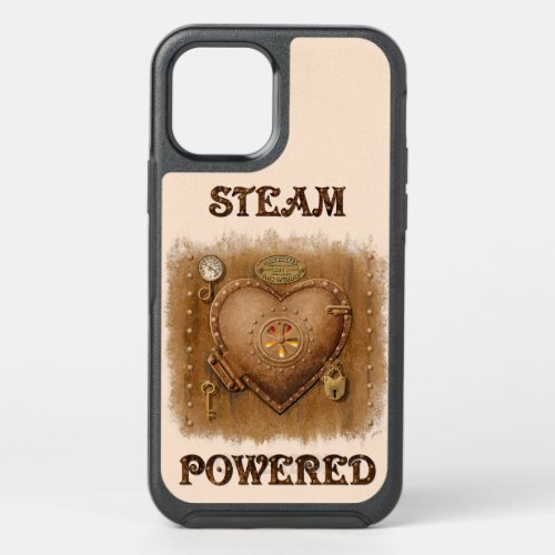 Steampunk Steam Powered Heart OtterBox Symmetry iPhone 12 Case