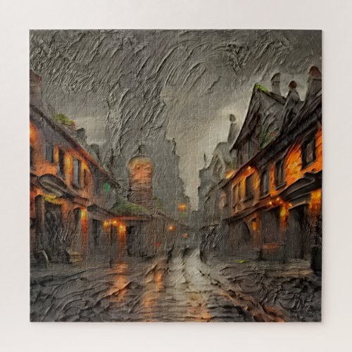 Steampunk Street of Smiths Jigsaw Puzzle
