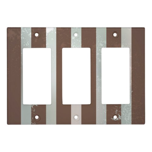 Steampunk Striped Background Light Switch Cover