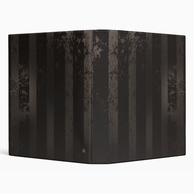 Steampunk striped brown background 3 ring binder (Background)