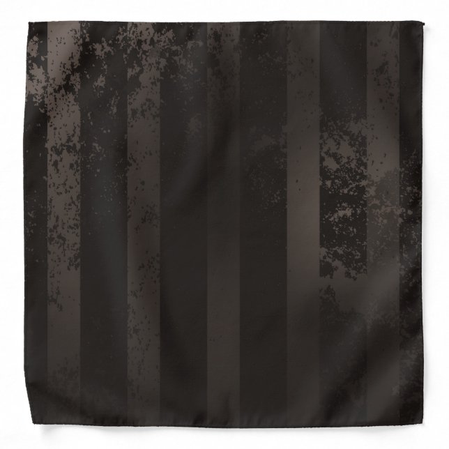 Steampunk striped brown background bandana (Front)