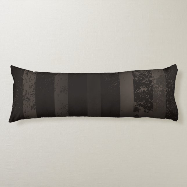 Steampunk striped brown background body pillow (Front)