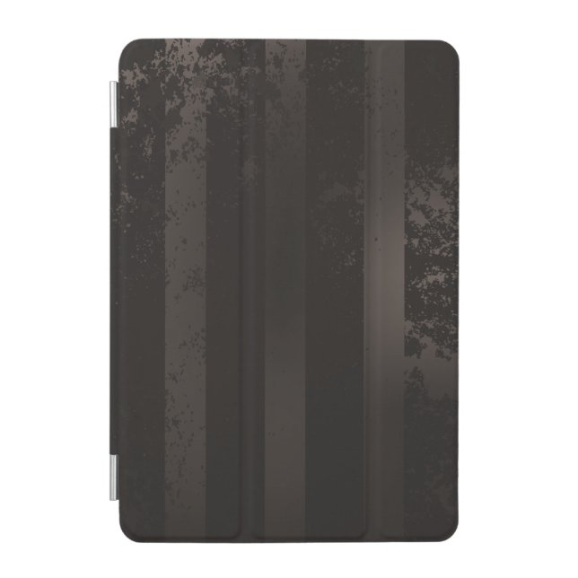 Steampunk striped brown background iPad mini cover (Front)
